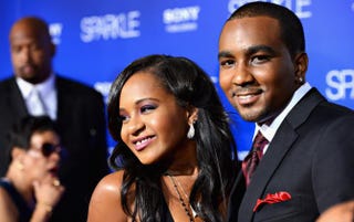 Bobbi Kristina Brown and Nick Gordon arrive at Tri-Star Pictures’ Sparkle premiere at Grauman’s Chinese Theatre Aug. 16, 2012, in Hollywood, Calif.  Frazer Harrison/Getty Images
