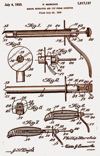 Illustration for article titled Oh My Lord: Banana Injector Fills a Banana with Ice Cream