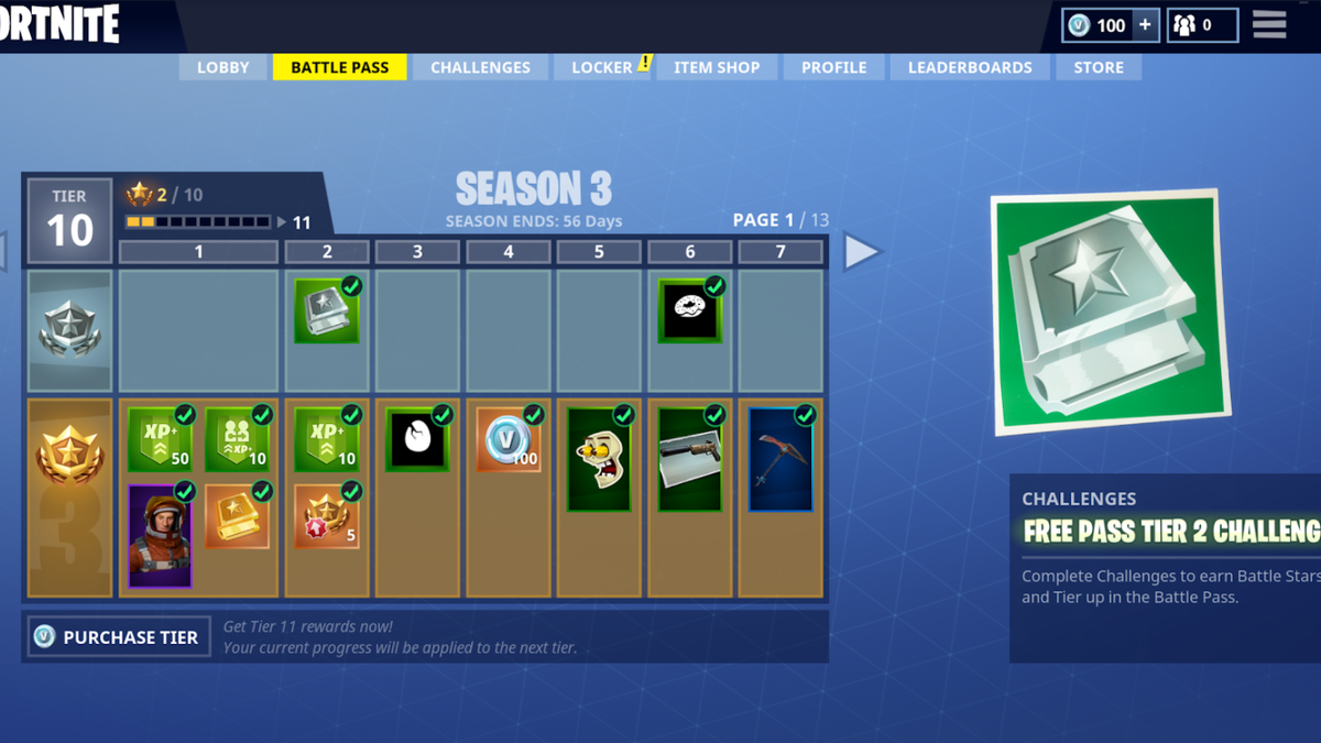 fortnite battle royale s 10 battle pass is nice but not essential correction - free pass challenges fortnite