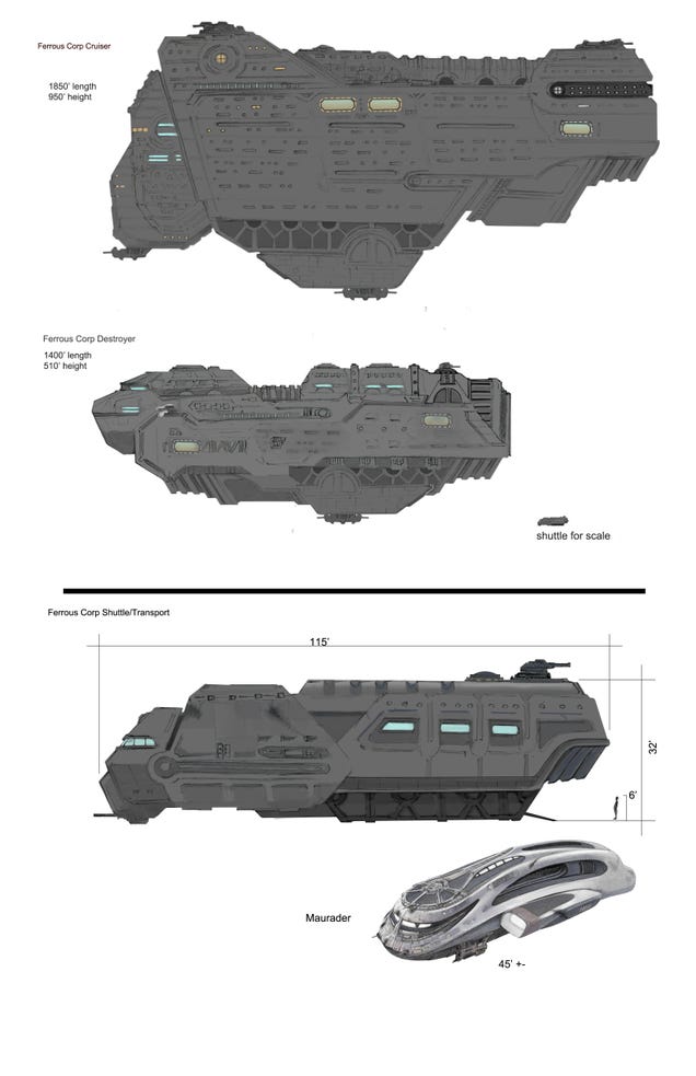 Exclusive Dark Matter Concept Art Is Loaded With Glorious Spaceships!