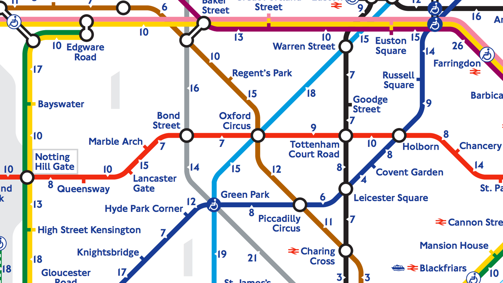 New London Tube Map Shows How Long It Takes to Walk, Not Ride a Train