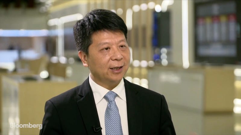 Huawei’s rotating chairman Guo Ping in an interview today with Bloomberg