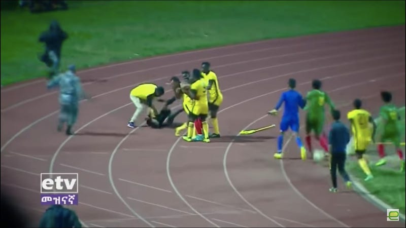 Illustration for article titled Ethiopian Soccer Coach Fired For Socking A Ref In The Face