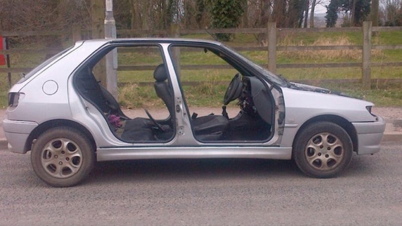 Guy S Genius Drive With No Doors Works Well Until Stopped By The Man