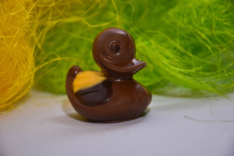 Labeling a chocolate duck like this is a source of controversy over the British food chain.