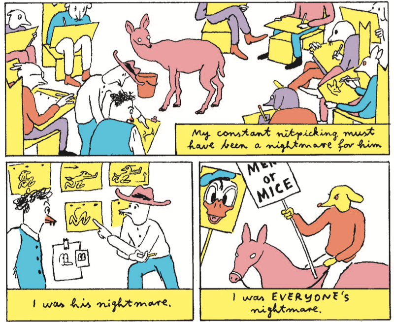 自己嫌悪の動物版のウォルトディズニーが新しいグラフィック小説でアートキャンプのリハビリに参加