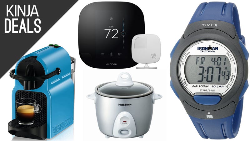 Illustration for article titled Today's Best Deals: Cheap Espresso, $19 Watch, Smart Thermostat, More