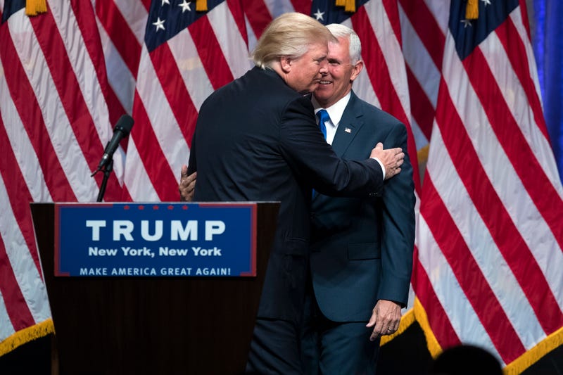 Illustration for article titled Donald Trump Briefly Paused Talking About Himself to Introduce Running Mate Mike Pence