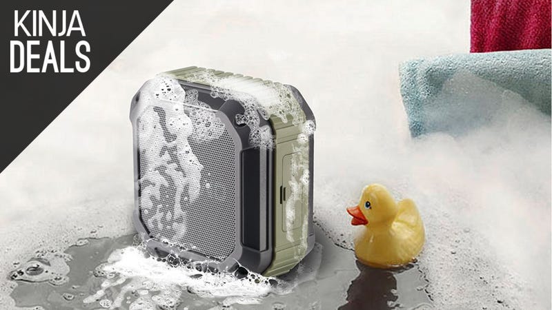 Illustration for article titled Bring Your Tunes to the Tub With This $19 Waterproof Bluetooth Speaker
