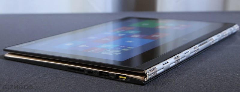 Illustration for article titled Lenovo Yoga 3 Pro: Yes, The Hinge is a Giant Watchband