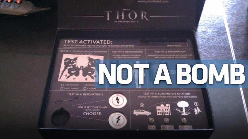 Illustration for article titled Thor press kit causes bomb scare in bus terminal