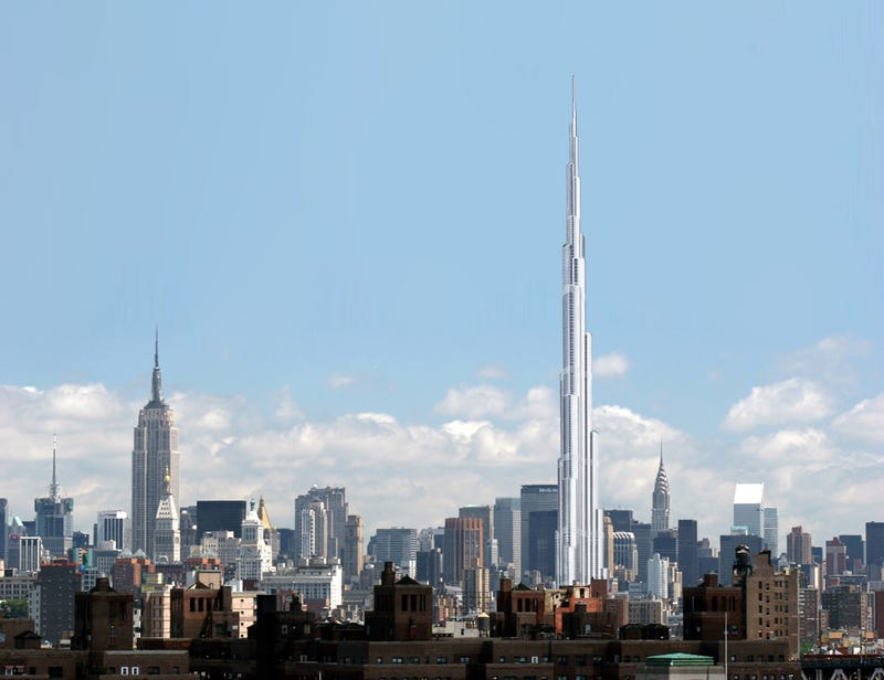Image result for Burj Khalifa vs new york city