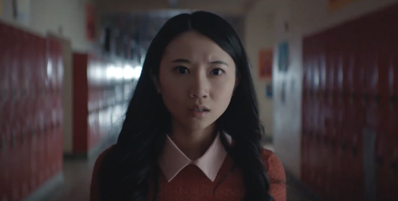 Annie Q as Erica in School Spirit.