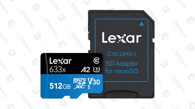 Here's a 512GB MicroSD Card For $74, Somehow