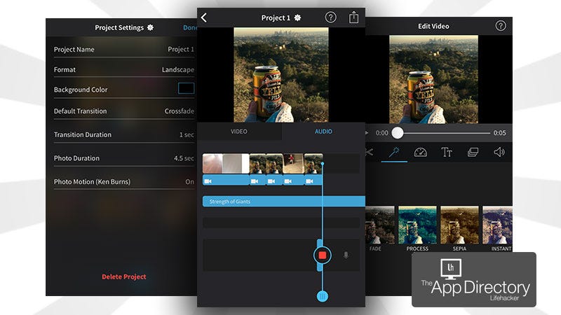 free video editing apps for iphone