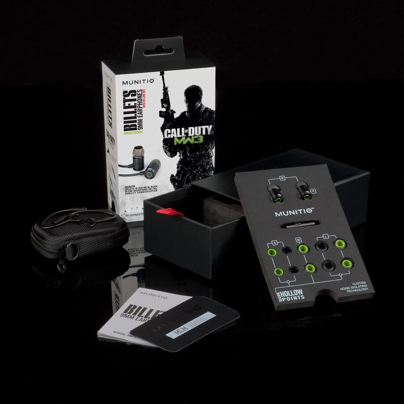 Illustration for article titled Subtle Branding, Sensory Overload; This is What I Want in Modern Warfare 3 Earbuds