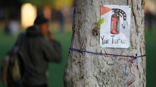 Occupy UC Davis protest sign (Getty Images)