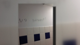 Screenshot of graffiti in a bathroom at Connecticut CollegeWVIT Screenshot