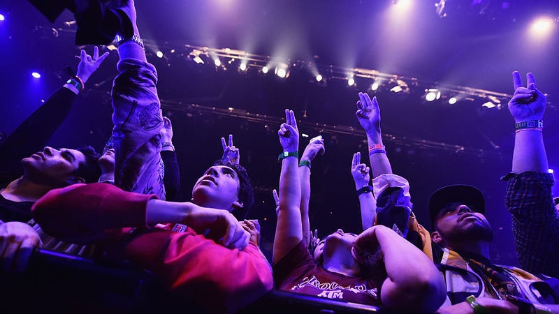 SXSW festival attendees in Austin, Texas. Image via Getty