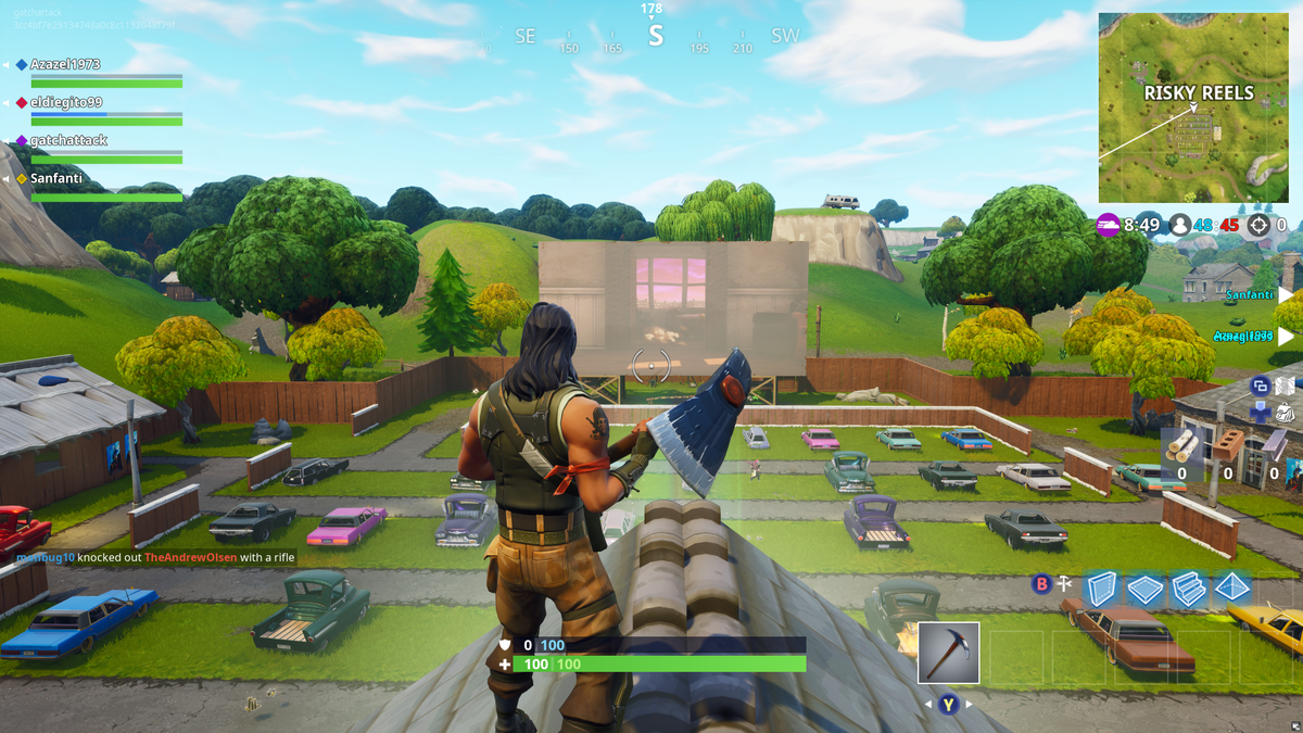 Fortnite S Latest Update Brings An Actua!   l Movie To Its Drive In Theater - 