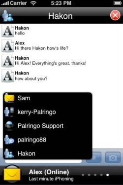 Illustration for article titled Palringo IM Client For iPhone Adds Push to Talk