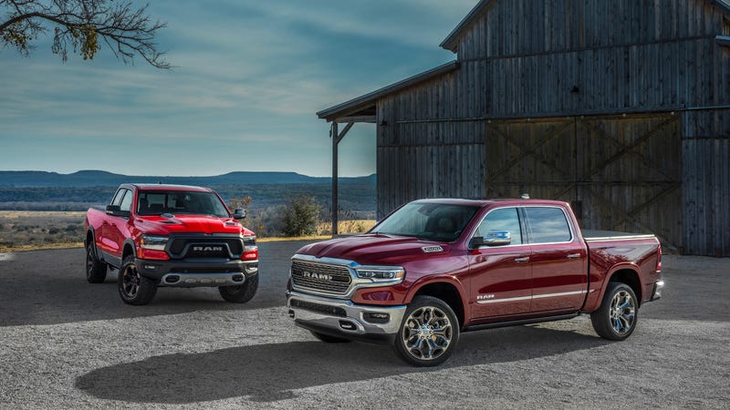 Two versions of the Ram 1500 2019, the Rebel and the Limited. 