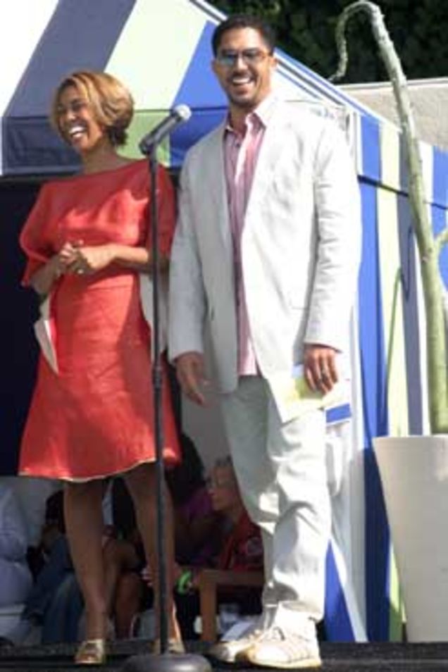 Guiding Light's Terrell Tilford and Victoria Platt Tilford