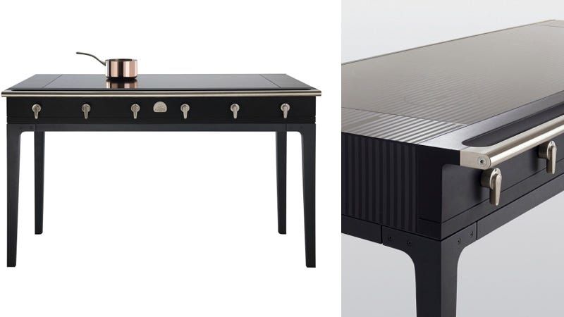 Illustration for article titled This Beautiful Induction Cooktop Table Makes Slaving Over a Hot Stove a Pleasure