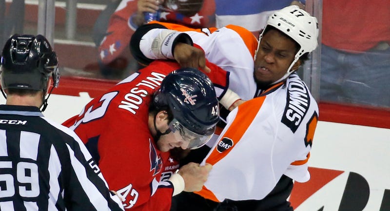 the flyers and capitals did all sorts of fighting in their series opener flyers capitals preview
