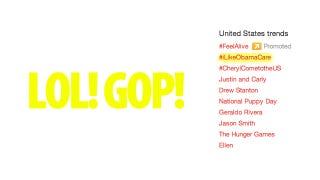 Illustration for article titled How Conservatives Made #iLikeObamaCare The Number One Topic On Twitter (Updated)