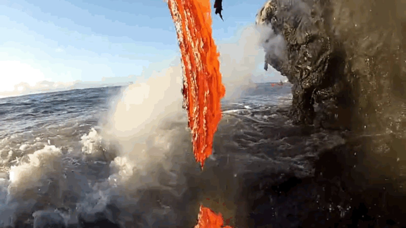 This Is What Happens When Lava Meets The Sea