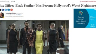 White Writer Calls <i>Black Panther 'Hollywood's Worst Nightmare,' Blames It for White People's Problems