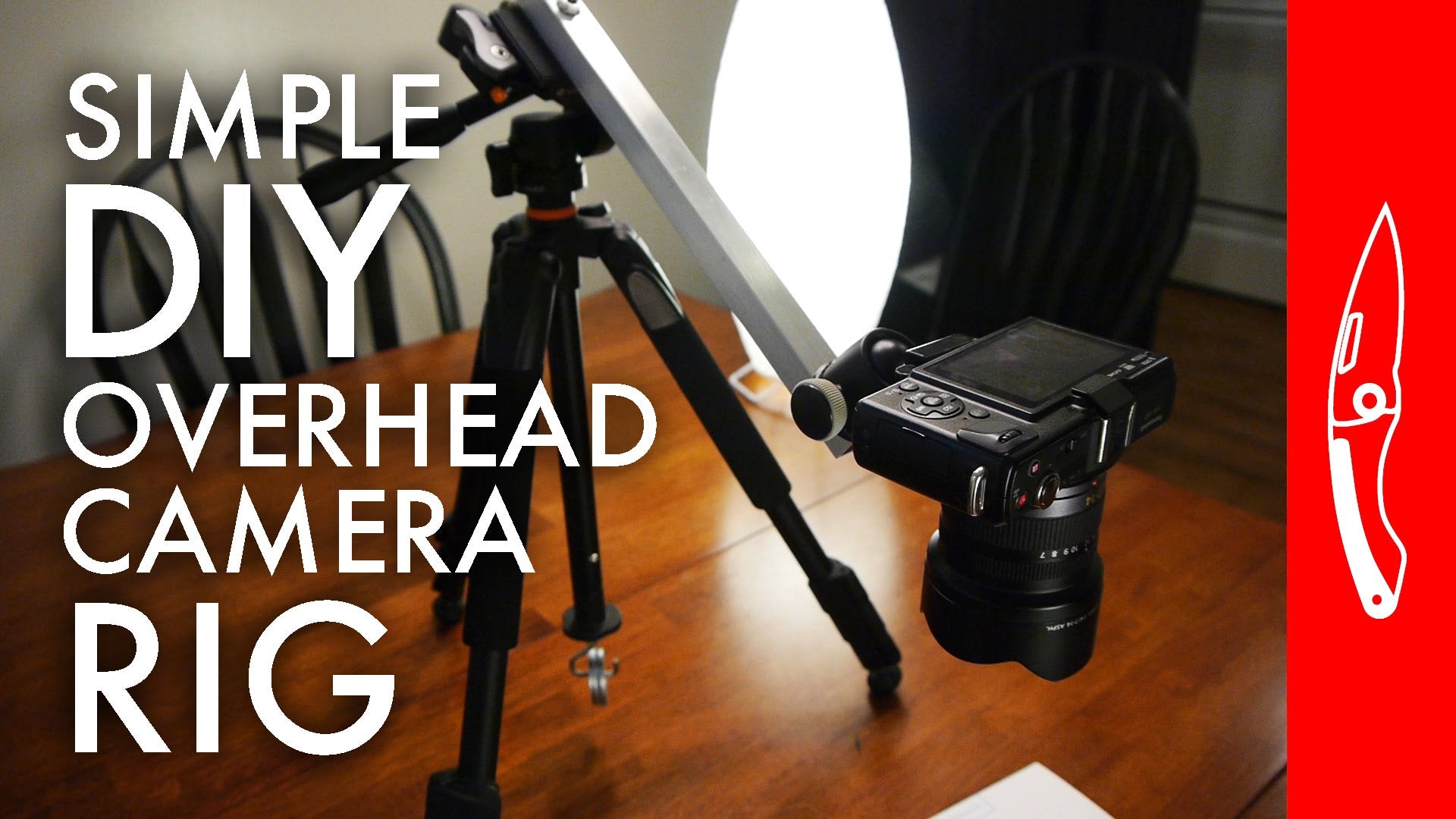 This DIY Overhead Camera Mount Is Cheap to Make and Won't Take Up a Ton of Space