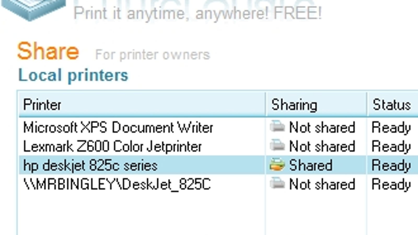 Hp 825c printer drivers for mac