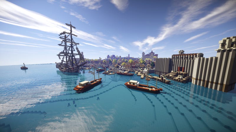 Havana from Assassin's Creed IV, Recreated in Minecraft