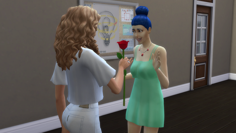 Illustration for article titled In My Sims World Of Only Women, Marge Simpson Is Married To Taylor Swift