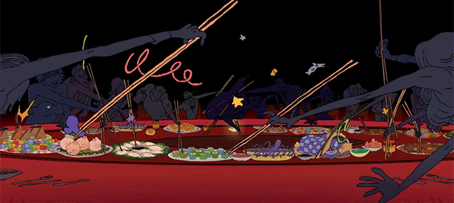 Fun Animation Perfectly Captures the Wild World of Eating Chinese Food at a Chinese Restaurant