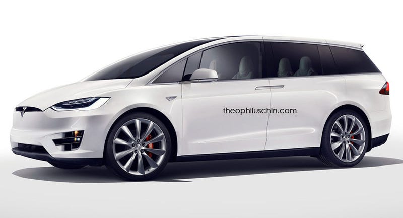 Illustration for article titled Tesla Minivan Looks Way Better Than a Model X