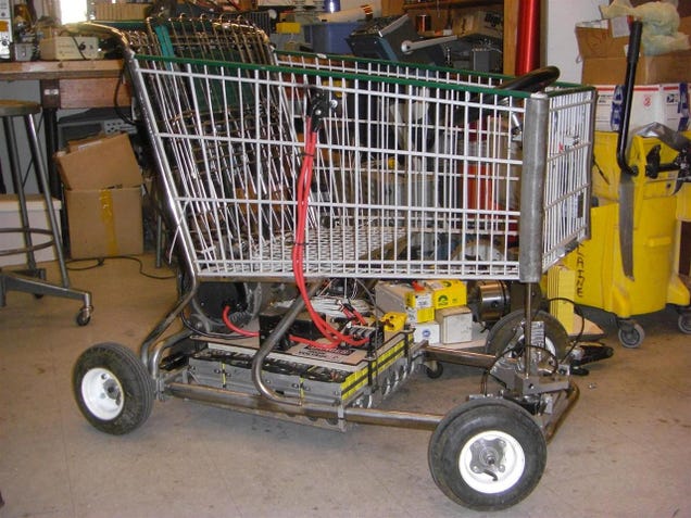 Electric Shopping Go-Kart Makes For Speedy, Stealthy Grocery-Getting