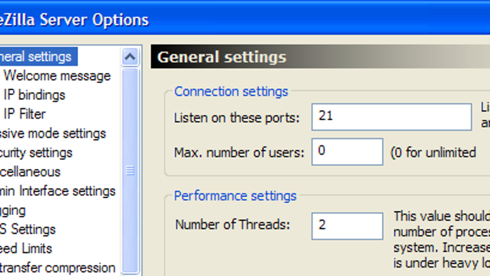 filezilla ftp server default directory