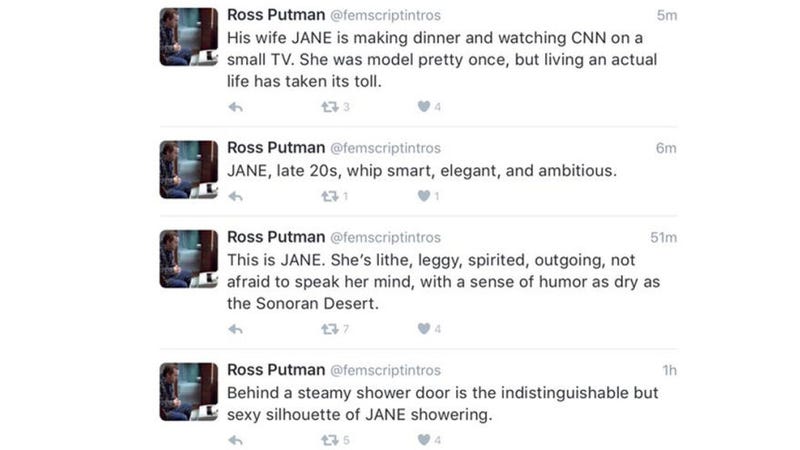 Illustration for article titled A Producer Is Tweeting Descriptions of Women from Movie Scripts and It's Hilariously Awful