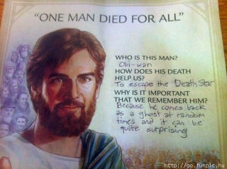 Illustration for article titled In the name of the Obi Wan, the Anakin and the Force Ghost