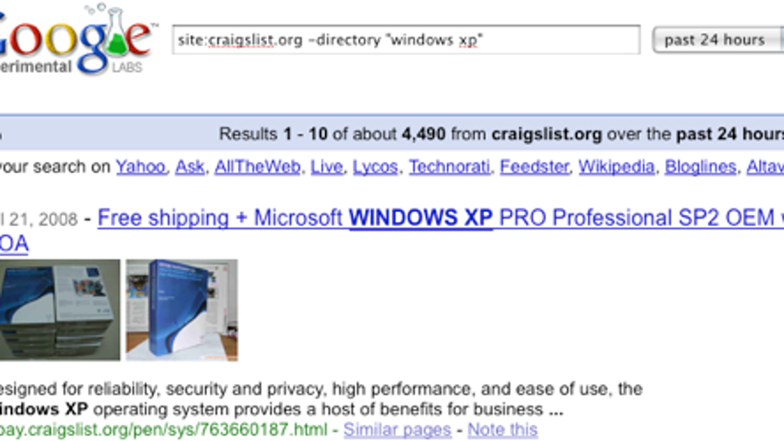 Search All Craigslist Sites at Once with Google