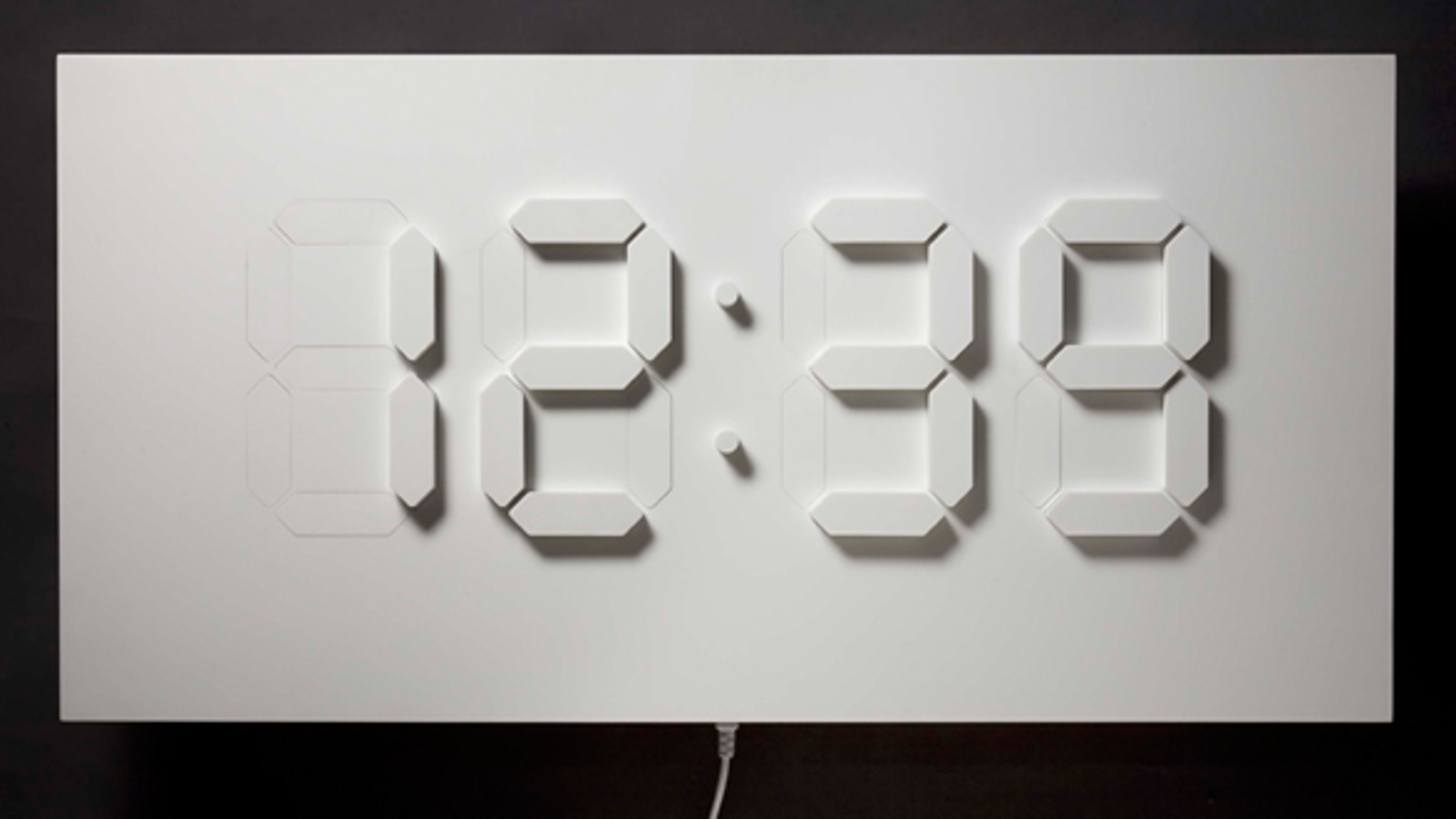 wood digital clock