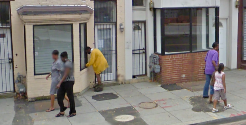 Illustration for article titled Google Street View Captures Guy Getting Ready To Do Something Disgusting on a DC Street