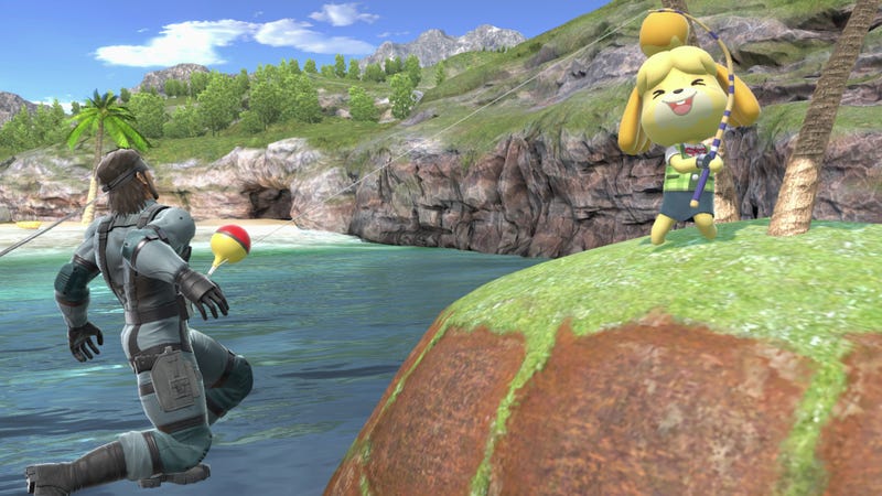 Illustration for article titled Isabelle Player Proves She Can Take Solid Snake In Super Smash Bros. Ultimate Upset