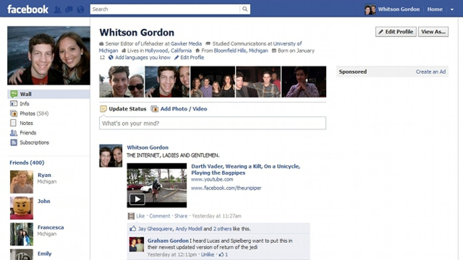 Old Layout Facebook Firefox