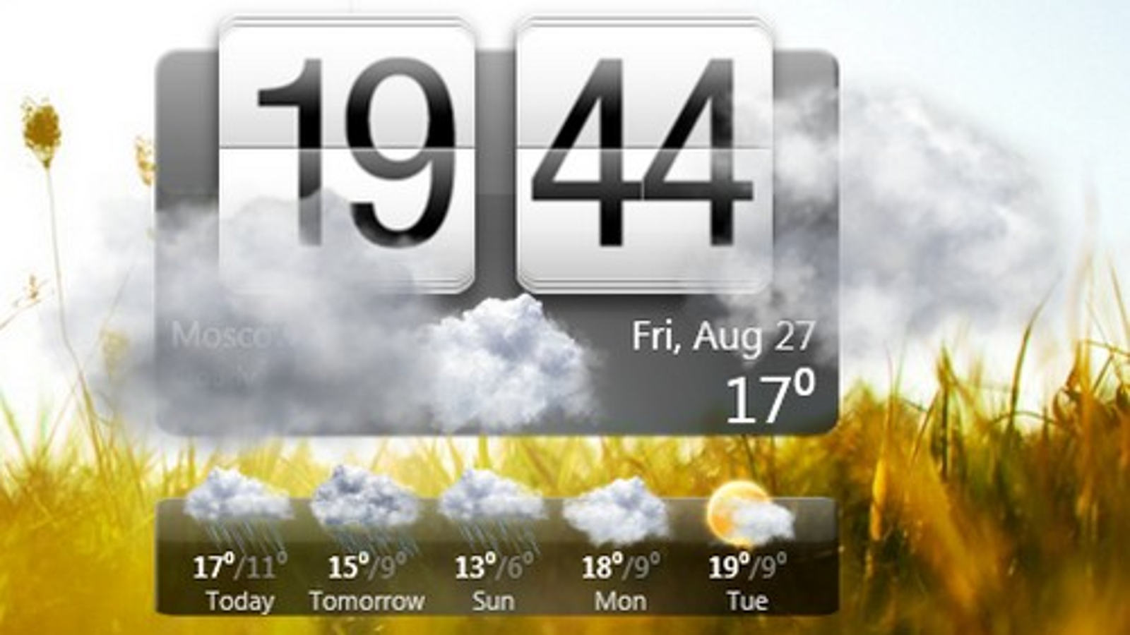 htc animated weather widget
