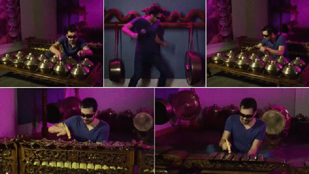 Watch a Guy Use 90 Instruments to Play a Single Song