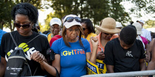 Attendees at the anniversary of the March on Washington (Pete Marovich/Getty Images)